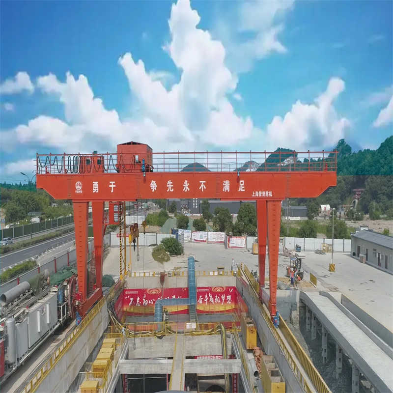 5t 10t 15t 20t Double Girder Gantry Crane with Electric Hoist and Radio Control