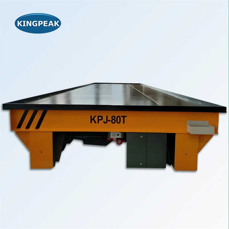 Automated Track Transport Cart with Cable Reel Power Supply System