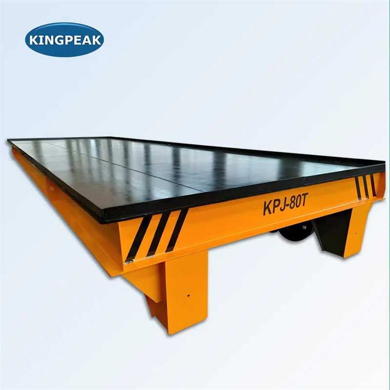 Low Profile Track Transport Cart with Integrated Cable Management