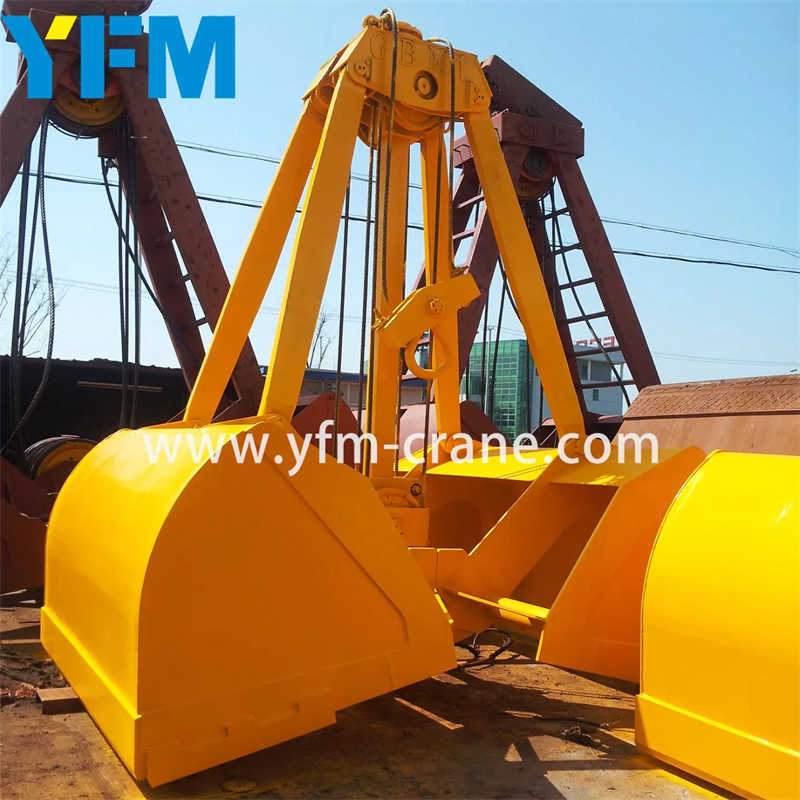 Robust Clamshell Grab Bucket with Touch Open Close Mechanism