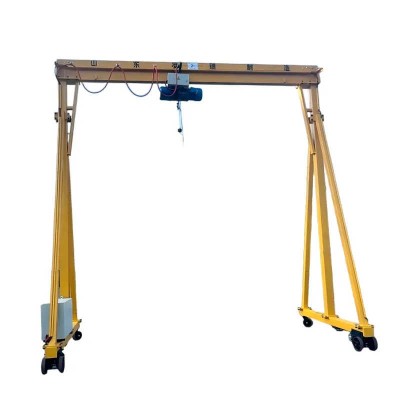 Adjustable Height Portable Steel Gantry Crane for Various Lifting Applications