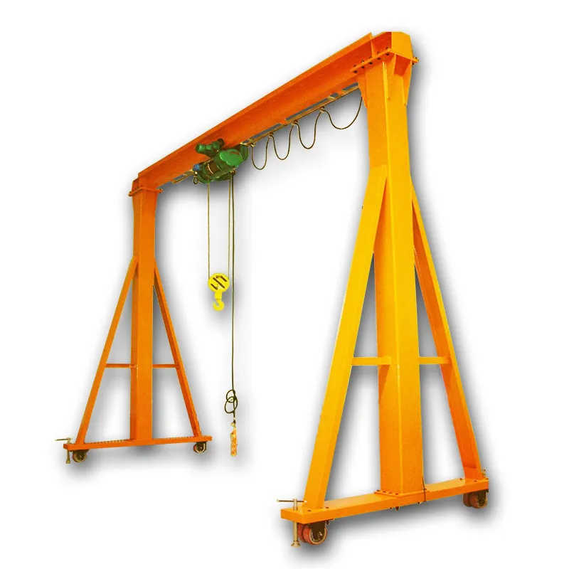 Adjustable Height Portable Steel Gantry Crane for Various Lifting Applications