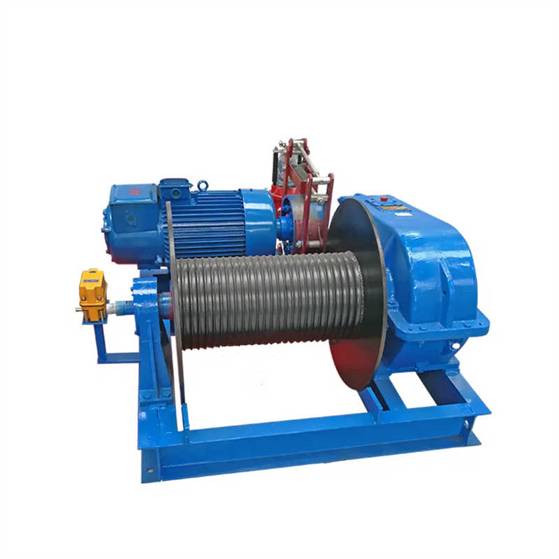 Industrial Double-Drum Hoist Winch with Synchronized Drum Rotation