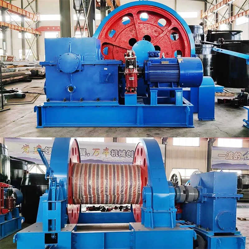 Robust Single-Drum Mining Winch with Thermal Protection System