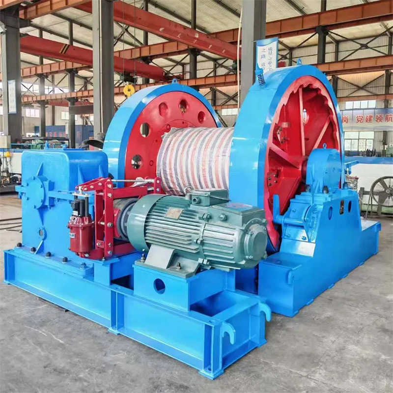 Robust Single-Drum Mining Winch with Thermal Protection System