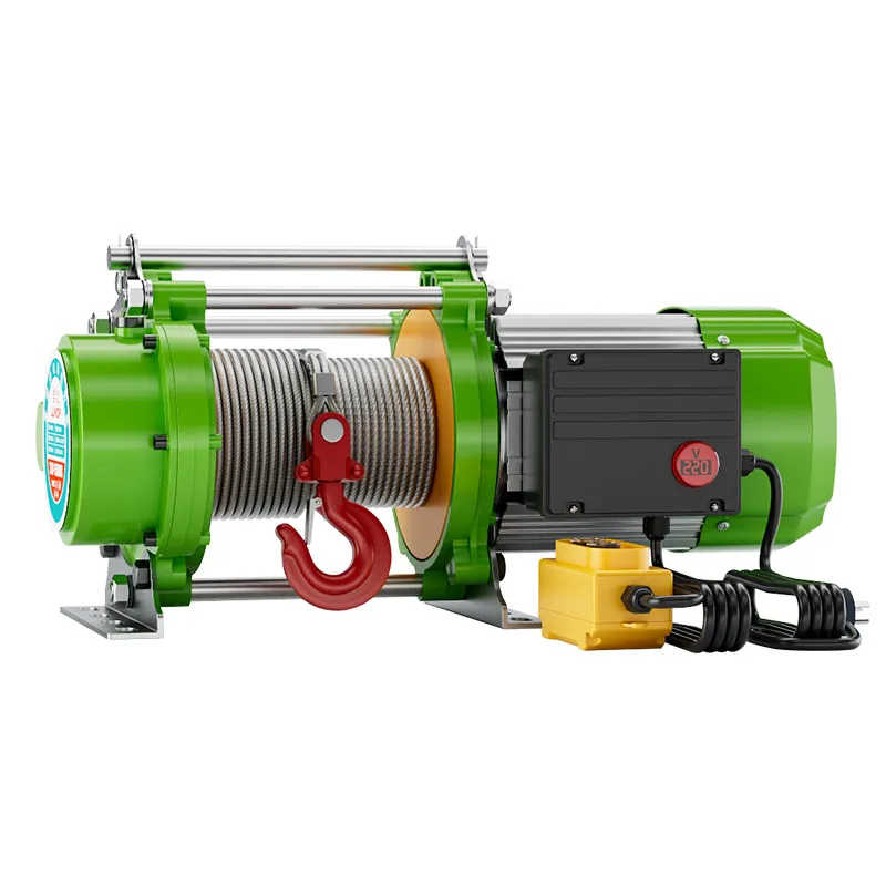 Aluminum Shell Electric Wire Rope Hoist, 1 Ton to 1.5 Ton Capacity Available