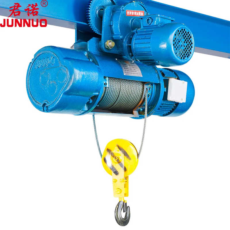 3 Ton CD Model Electric Wire Rope Hoist with Robust Steel Lifting Motor