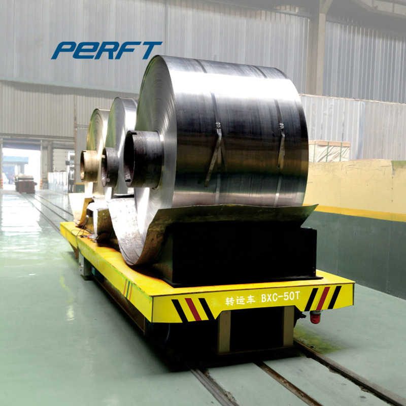 Heavy-Duty Rail Transfer Cart for Steel Plant Material Handling Systems