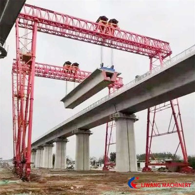 Heavy-Duty Double Beam Gantry Crane, 50-100 Ton Capacity for Port and Yard