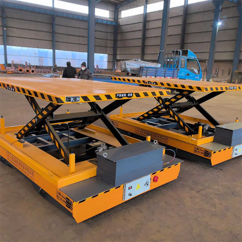 Hydraulic Lift Transfer Cart for Heavy Duty Industrial Material Handling