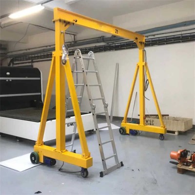 Adjustable Height Gantry Crane with Electric Hoist for Various Applications