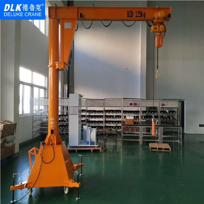 Mobile Jib Crane with 360 Degree Rotation for Flexible Workshop Lifting
