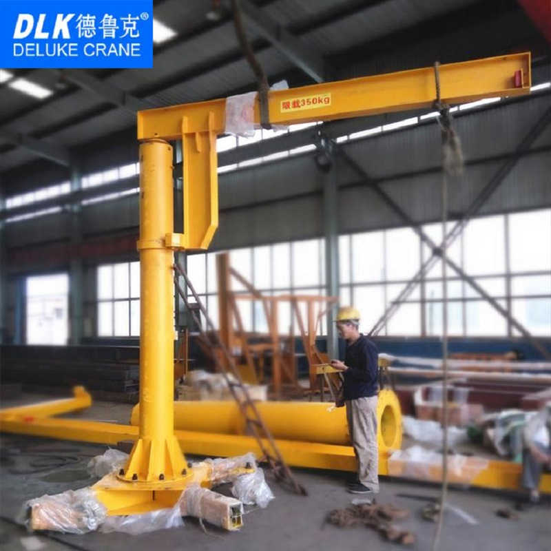 Electric Mobile Jib Crane with Hoist for Efficient Factory Material Handling