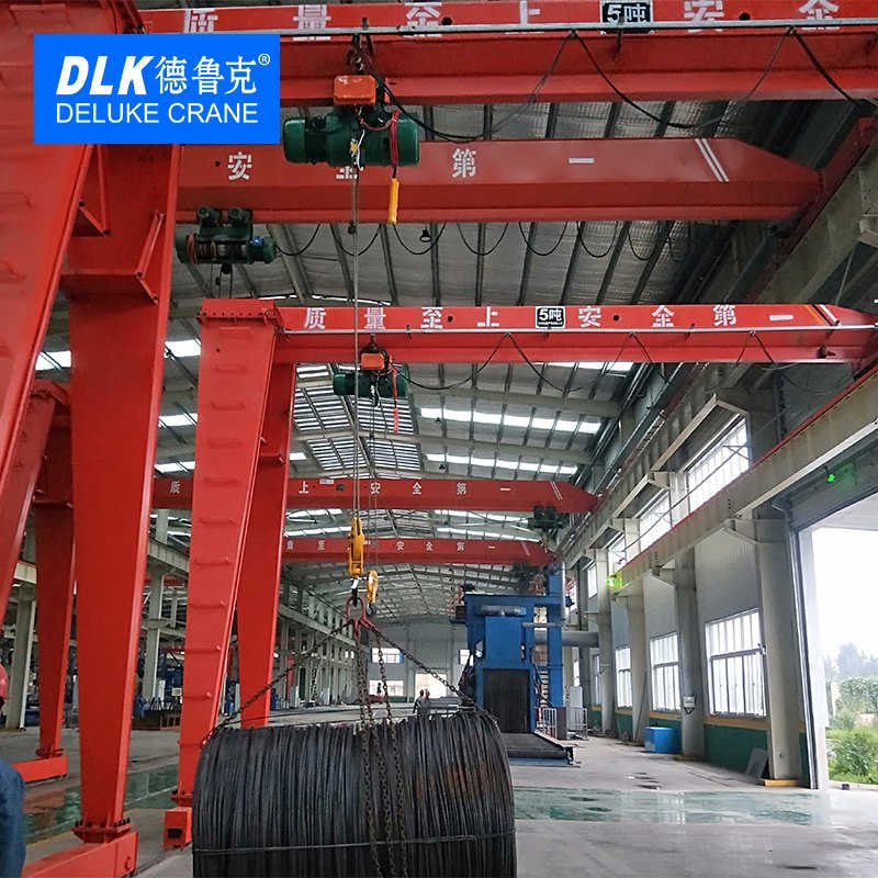 Heavy Duty Semi Gantry Crane for Industrial Workshop and Warehouse