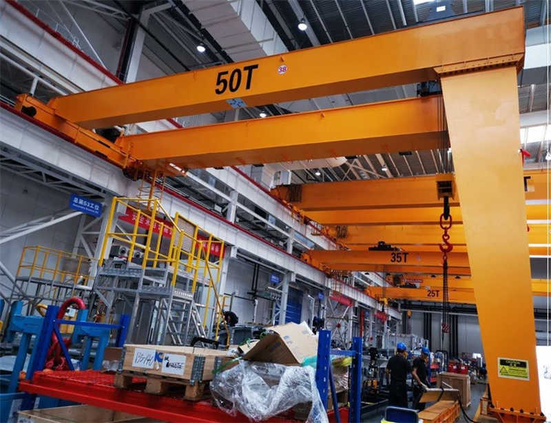 BMG Double Girder Semi Gantry Crane for Space-Constrained Applications