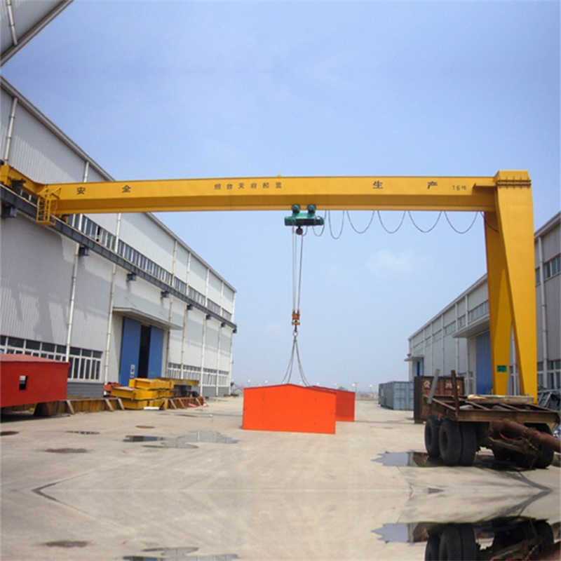 BMG Double Girder Semi Gantry Crane for Space-Constrained Applications