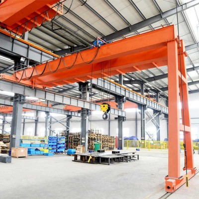 High Capacity Semi Gantry Crane for Manufacturing Facilities