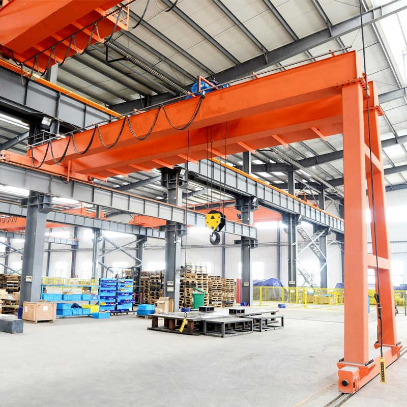 High Capacity Semi Gantry Crane for Manufacturing Facilities