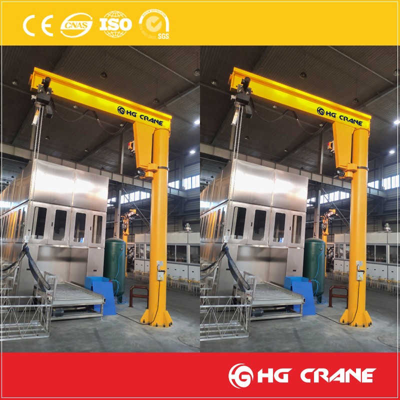 Cost-Effective Floor Mounted Jib Crane for Assembly Stations