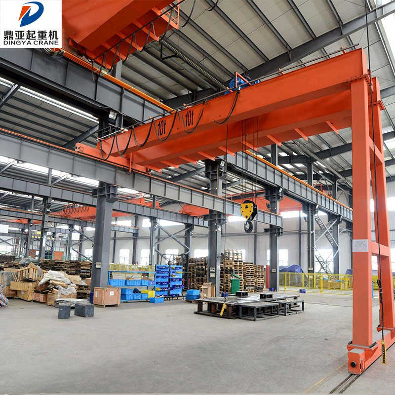 Heavy Duty Semi Gantry Crane for Steel Fabrication Workshops