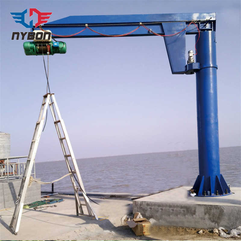1-5 Ton Capacity Fixed Pillar Jib Crane with Solid Steel Construction