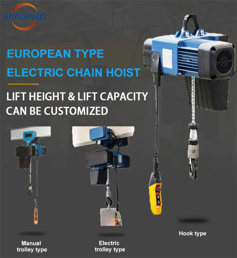 Double Speed HH European Type Electric Chain Hoist for Precise Lifting