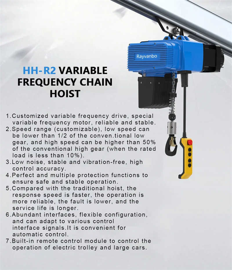 Factory Direct HH-R2 Variable Frequency Chain Hoist in 220V / 380V Options