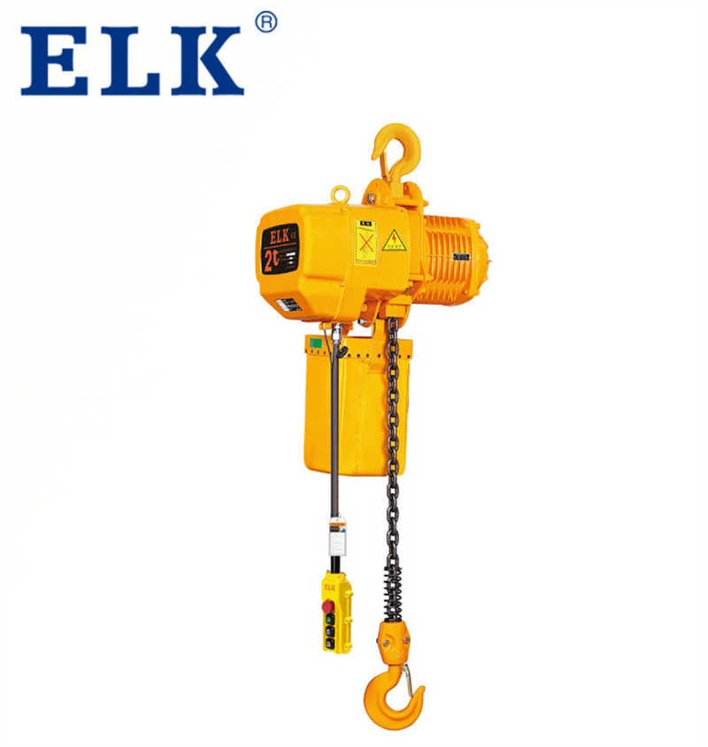 Elk Factory Supply High Quality Electric Chain Hoist with Trolley