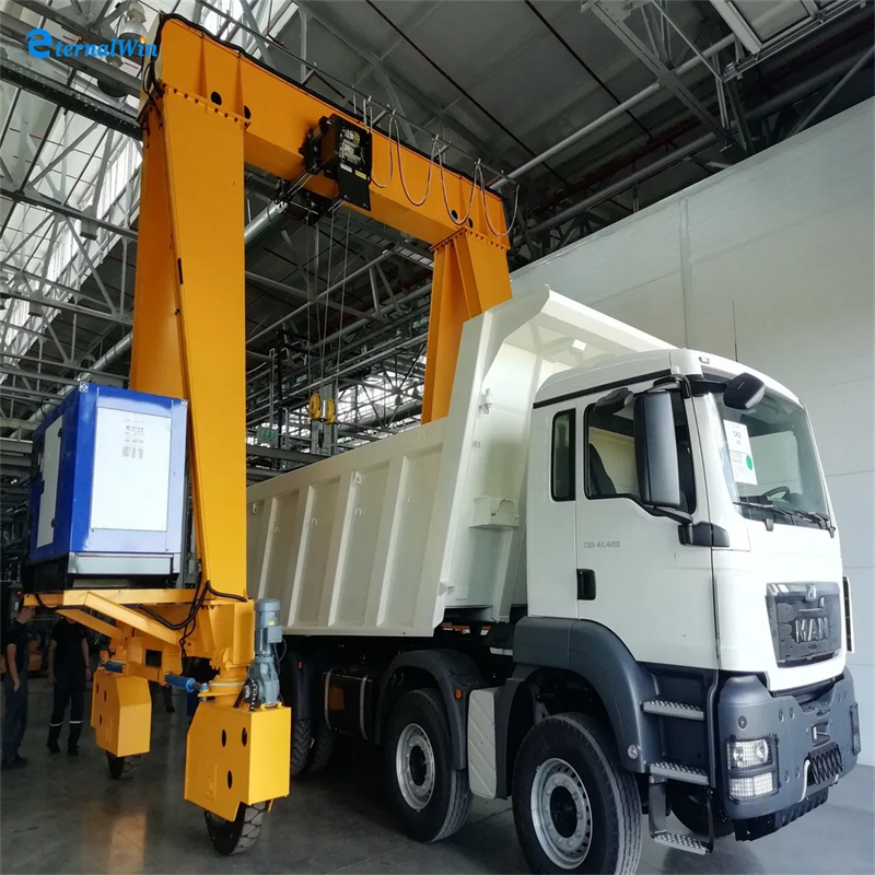 Heavy-Duty 10 Ton Mobile Gantry Crane for Outdoor Construction