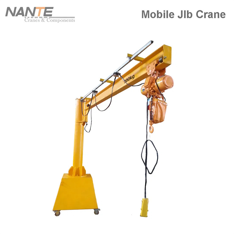 360° Rotating Mobile Jib Crane | 250kg-1000kg Capacity with Locking Castors