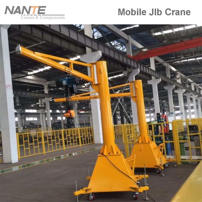 Compact Mobile Jib Crane with 4 Swivel Castors | 180kg-500kg Light Duty