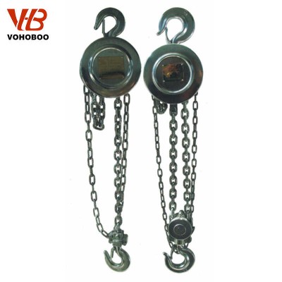 Heavy-Duty Manual Chain Hoist - All-Stainless Steel Construction