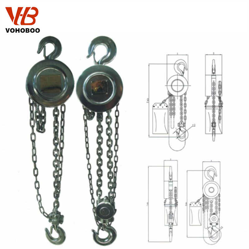 Stainless Steel Chain Block (1-10 Ton) - Reliable Manual Hoisting Without Power