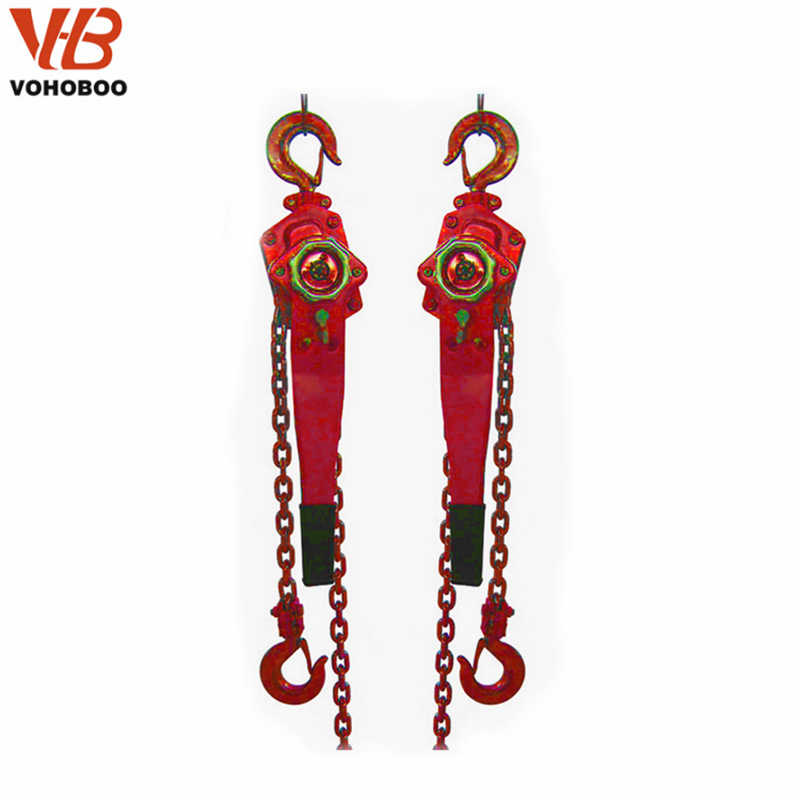 Industrial Grade Manual Lever Hoist - Forged Steel Hook and Load Chain