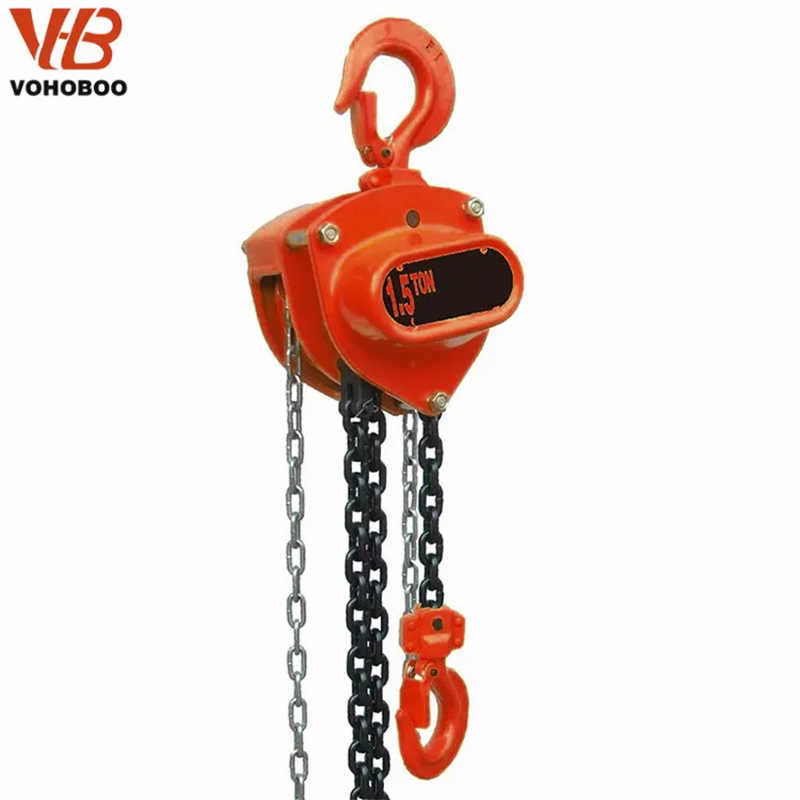 1 Ton & 2 Ton Manual Chain Hoist - Forged Hook for Demanding Daily Lifting
