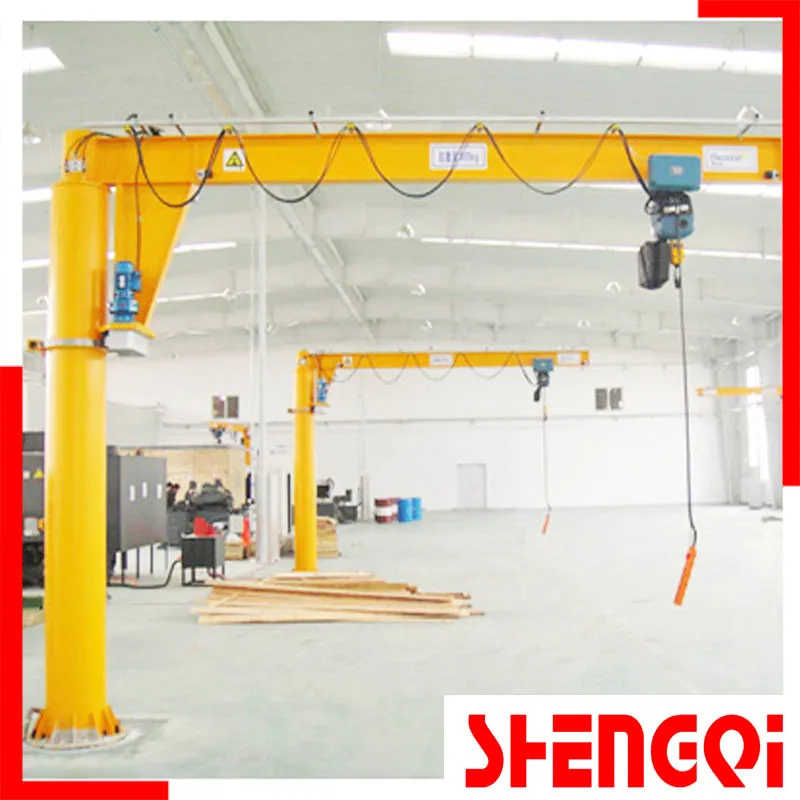 Fixed Pillar Jib Crane 3 Ton Capacity 5 Meter Lift Industrial Grade