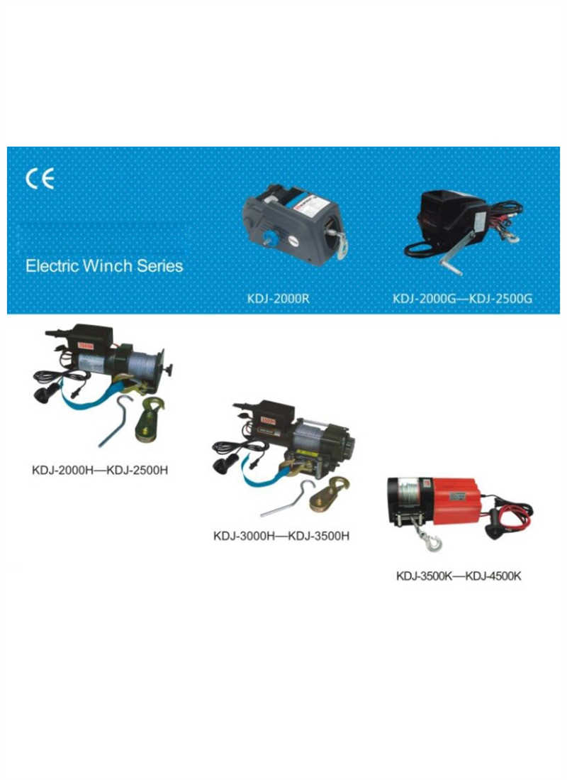 3500lbs Electric Building Winch for Pulling and Lifting China Manufacture