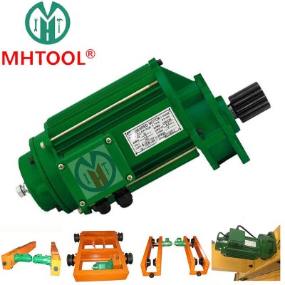 0.75kw Single Speed Crane Geared Motor Reduction with Buffer Voltage 200V