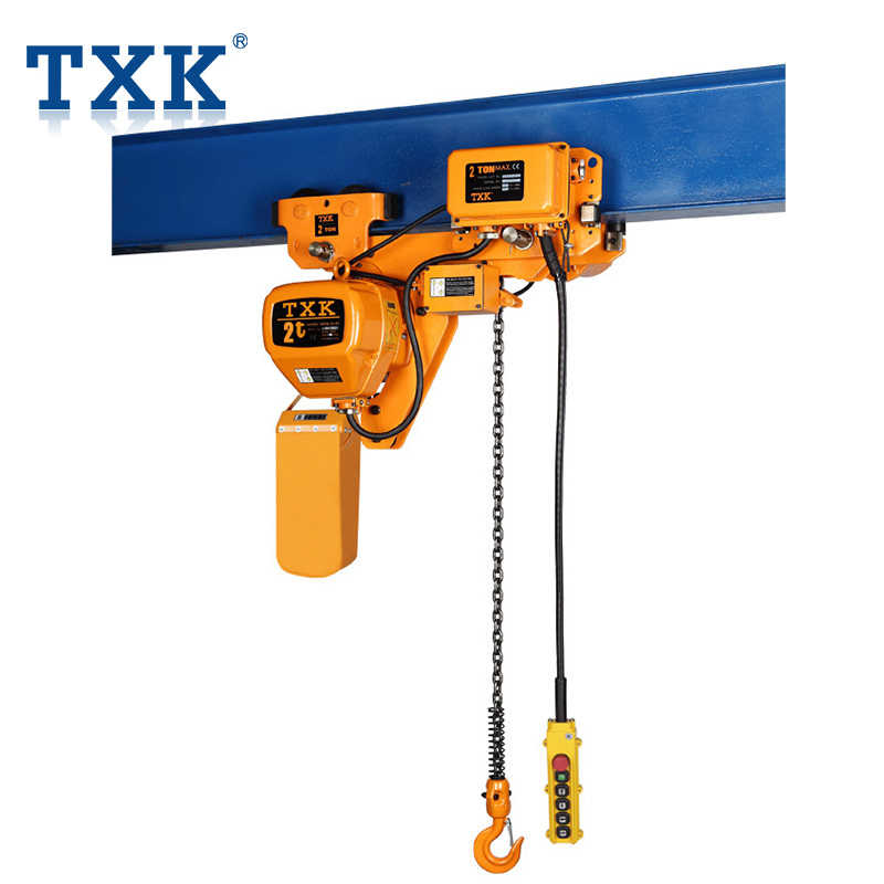 Low Headroom Electric Chain Hoist with Trolley 2ton