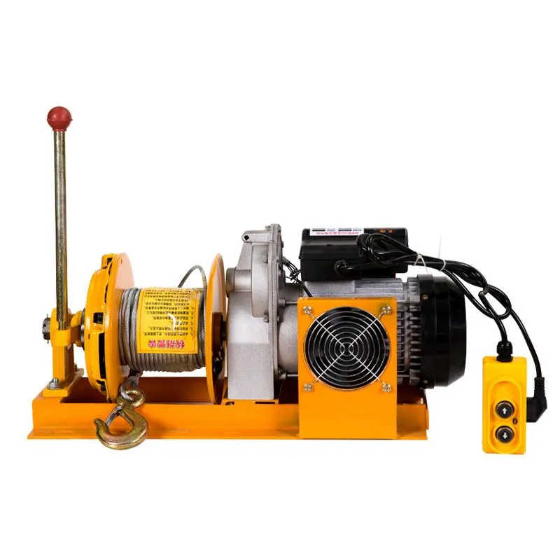 Fast Speed Single Phase 750-1500kg Electric Winch with Clutch