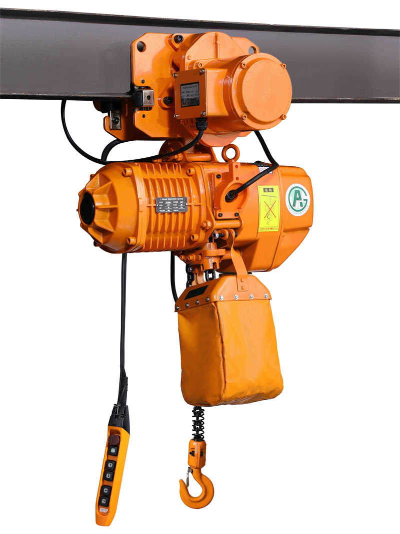 5 Ton Heavy Duty Electric Chain Hoist with Geared Trolley, Export to Australia