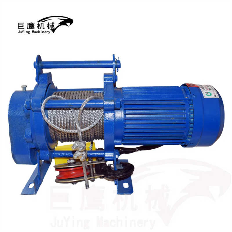 China Strong 220V Single Phase 400/800kg Kcd Type Electric Wire Rope Winch
