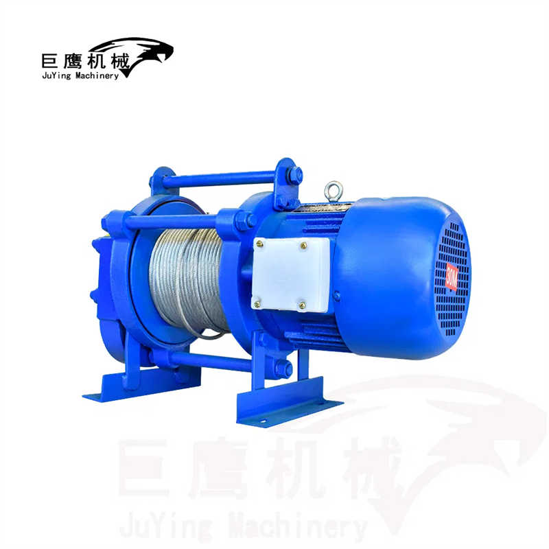 Single Phase Voltage 220V Electric Wire Rope Construction Winch