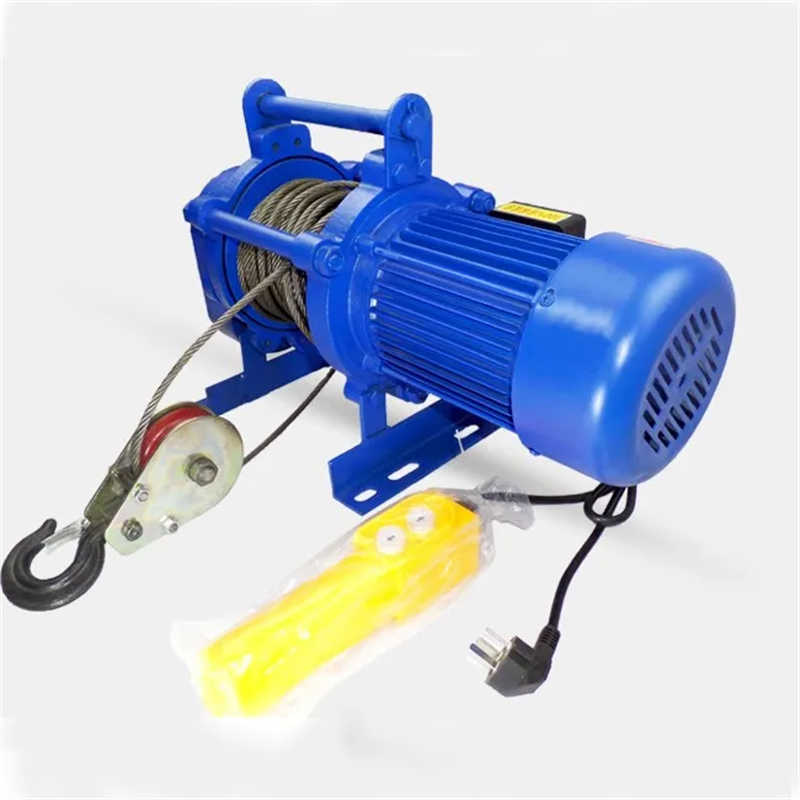 Single Phase Voltage 220V Electric Wire Rope Construction Winch