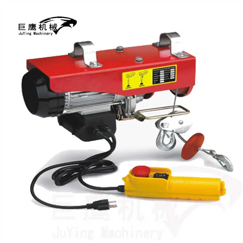 Single Phase 220V/110V 200kg PA Type Small Mini Electric Wire Rope Hoist