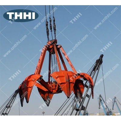 High Strength Steel Orange Peel Grab with 0.8-2.0m³ Capacity Range