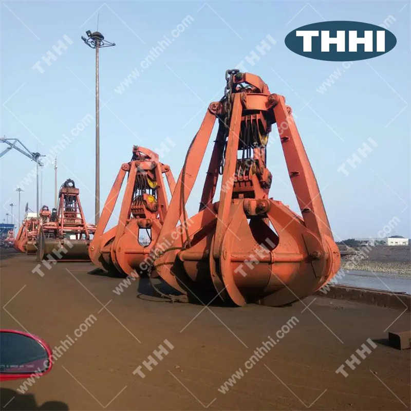 High Strength Steel Orange Peel Grab with 0.8-2.0m³ Capacity Range
