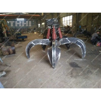 Multi-Tine Electric Hydraulic Grab for Rock, Concrete and Demolition Waste