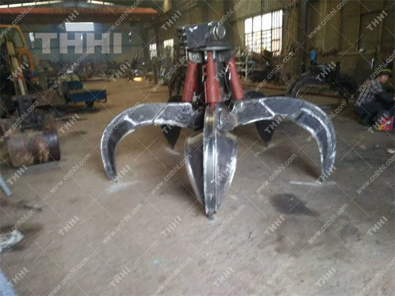 Multi-Tine Electric Hydraulic Grab for Rock, Concrete and Demolition Waste