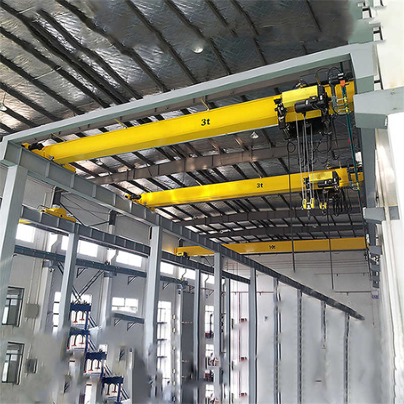 Single Beam Workshop Crane with 10 Ton Electric Hoist and 30 Foot Span